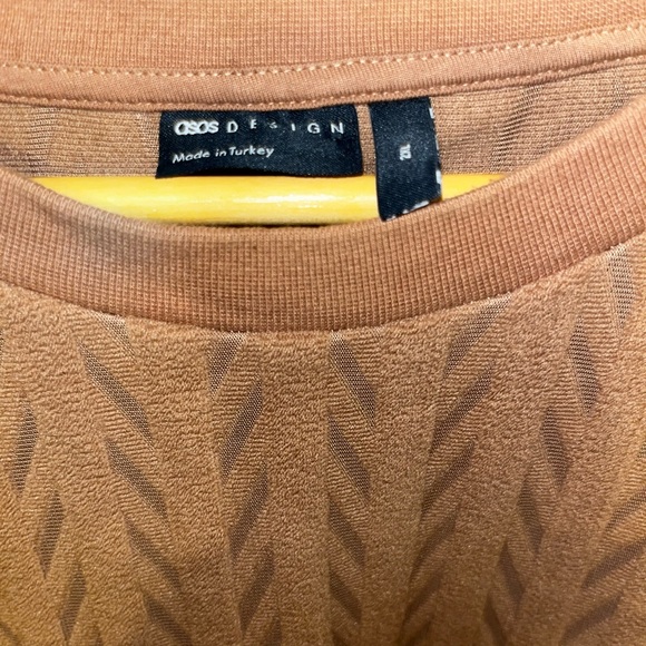 ASOS Men's Brown Textured Shirt size 2XL - Picture 7 of 8